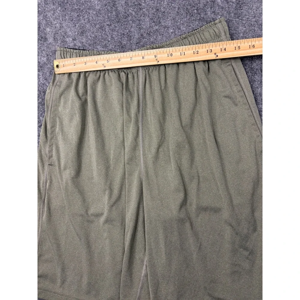 Nike Dri-FIT Mens Athletic Shorts Olive Green Heather Large Pockets Workout Gym
